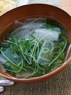 大根と水菜とさっぱり梅で白だし汁-レシピのメイン写真