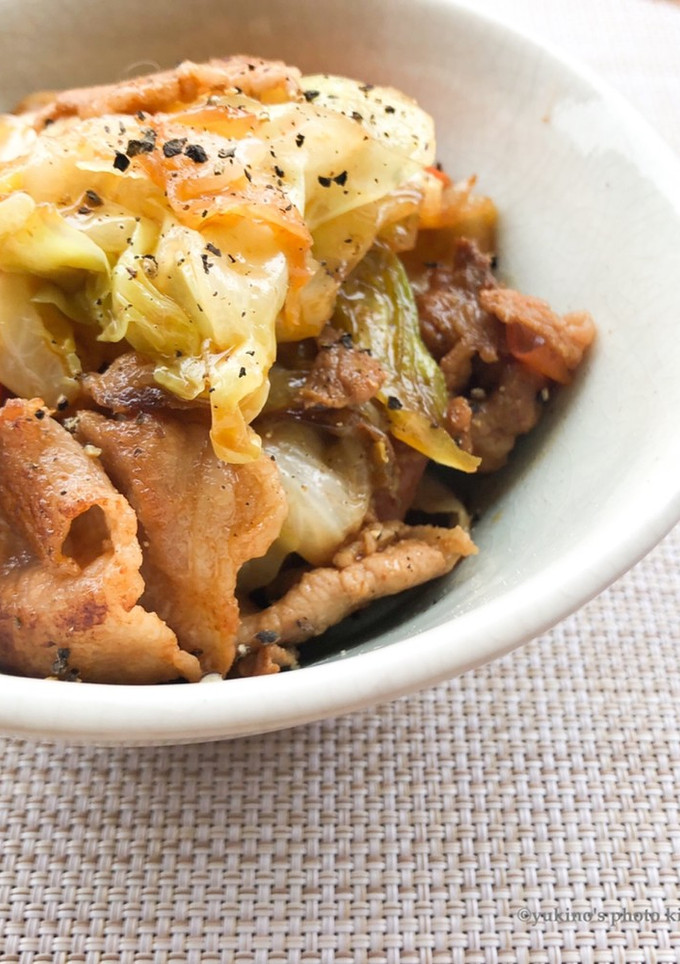 たっぷりキャベツと豚肉の回鍋肉風炒め-レシピのメイン写真