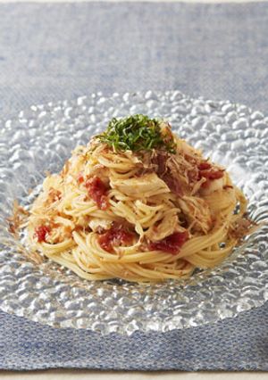 さっぱり梅かつおの“冷和”パスタ-レシピのメイン写真