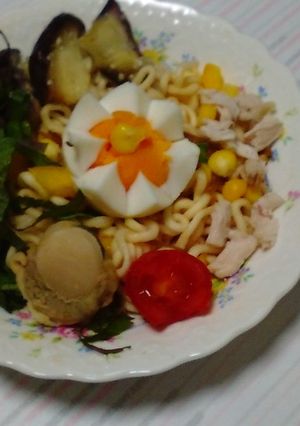 サッポロ一番とツナ缶、コーン缶で-レシピのメイン写真