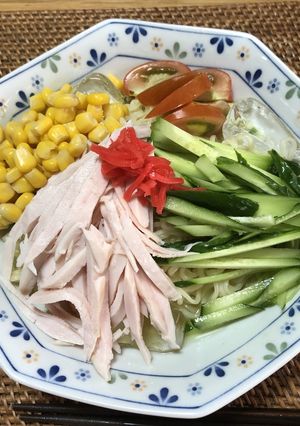 サッポロ一番塩ラーメンで冷やし和え麺-レシピのメイン写真