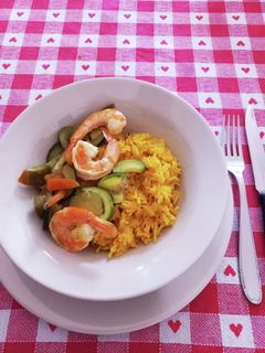 エビとズッキーニのカレー炒め-レシピのメイン写真