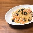 間違い無し!エビとキノコのペペロンチーノ