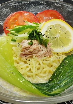 暑い日に冷たーい塩とんこつラーメン-レシピのメイン写真