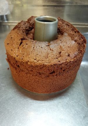全粒粉のココアシフォンケーキ-レシピのメイン写真