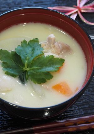 『白味噌のお雑煮』-レシピのメイン写真