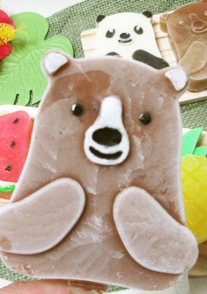 アイスバーメーカーでクマのココアアイス-レシピのメイン写真