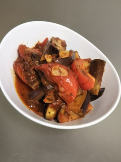 ワインに合う!トマトとナスの煮込み-レシピのメイン写真