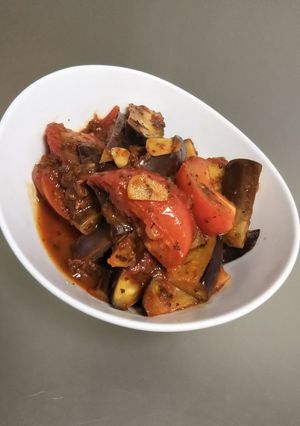 ワインに合う！トマトとナスの煮込み-レシピのメイン写真