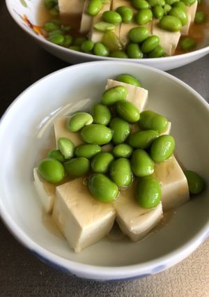 簡単、枝豆豆腐の餡掛け。-レシピのメイン写真
