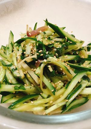 夏だ！きゅうりとミョウガの薬味和え-レシピのメイン写真