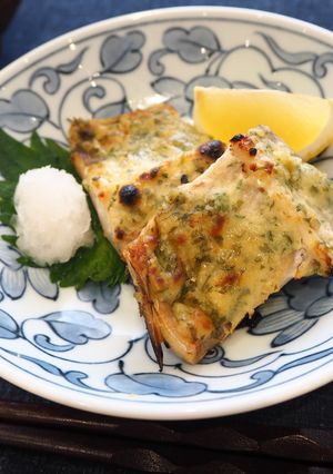 『鯖の大葉白味噌マヨネーズ焼き』-レシピのメイン写真