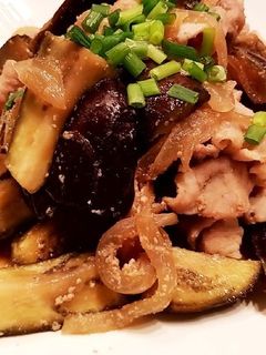 豚肉とナスの生姜焼き煮-レシピのメイン写真