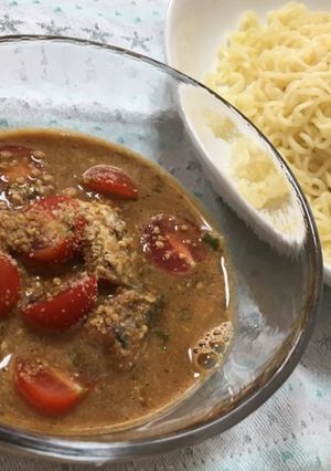 鯖とトマトの冷やしつけ麺-レシピのメイン写真