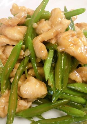 平いんげん大量消費！鶏胸肉の青椒肉絲-レシピのメイン写真