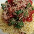 塩とんこつオクラサラダ冷やしラーメン