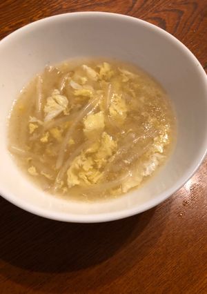 ひと手間かけた美しいもやしスープ-レシピのメイン写真