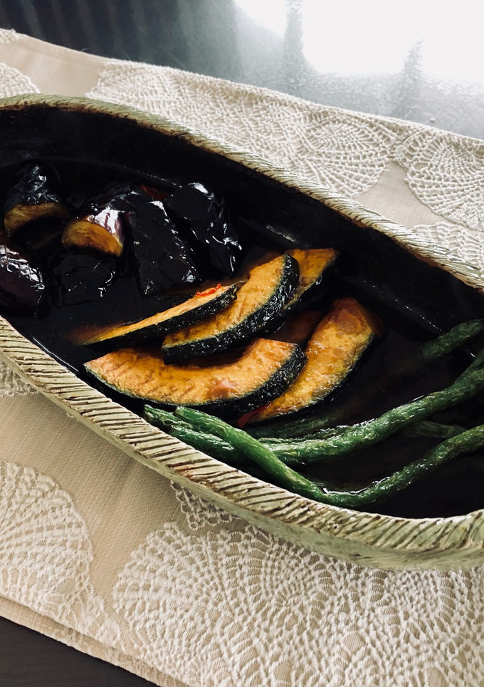 ご飯にもお酒にもよく合う夏野菜の揚げ浸し-レシピのメイン写真