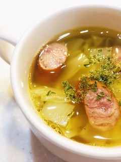 ソーセージとキャベツのカレースープ-レシピのメイン写真