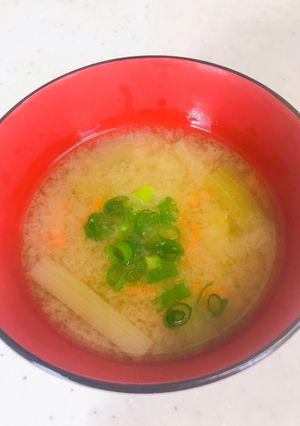 消化の良い 簡単ナスの味噌汁-レシピのメイン写真
