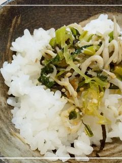 【栄養抜群】しらすとかぶの葉のふりかけ-レシピのメイン写真