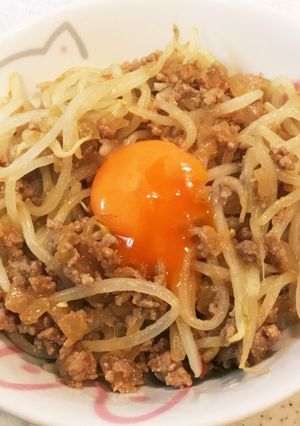 やみつき★肉味噌もやし丼-レシピのメイン写真