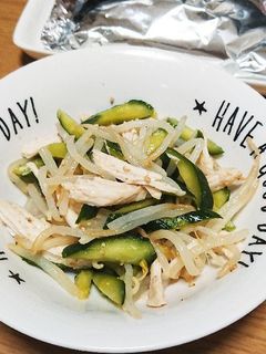 低糖質!もやしとキュウリのごま和え-レシピのメイン写真