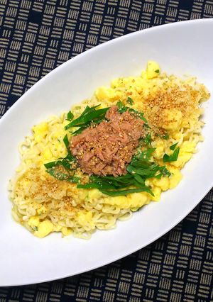 卵豆腐とツナの冷やしあえ麺-レシピのメイン写真