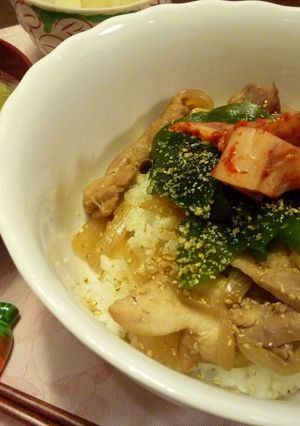 とり丼のキムチのせ-レシピのメイン写真