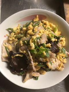 キクラゲと豚肉の卵とじ-レシピのメイン写真