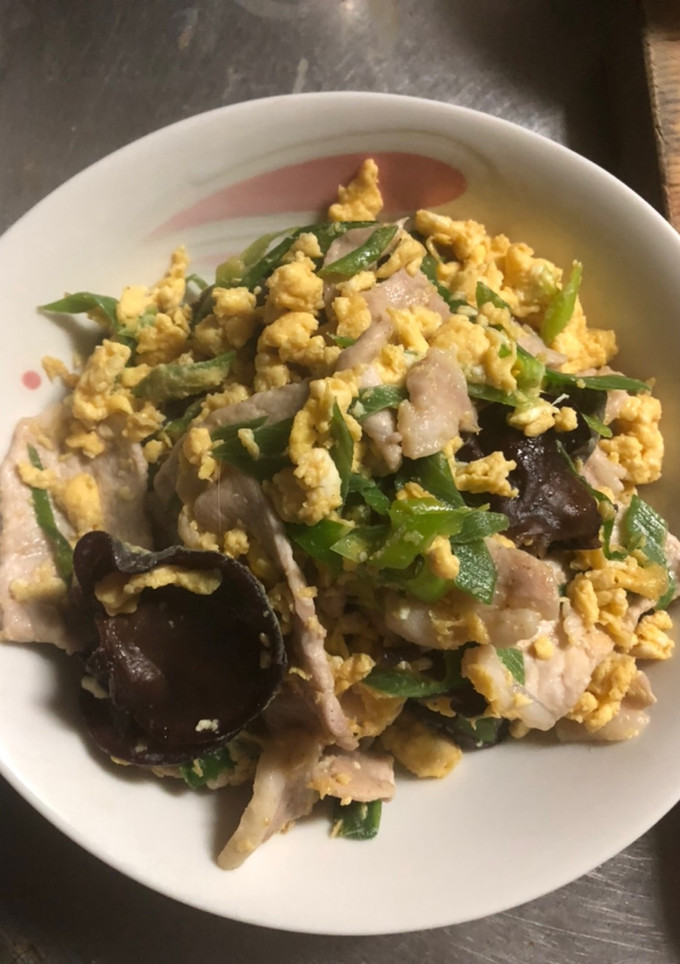 キクラゲと豚肉の卵とじ-レシピのメイン写真