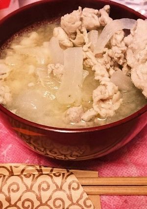 豚玉ねぎ汁-レシピのメイン写真