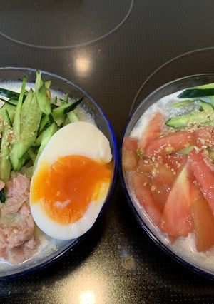 ミニ冷やしラーメン（サッポロ一番塩とん）-レシピのメイン写真