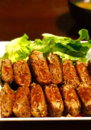 ハンバーグカツ【フライパンで】-レシピのメイン写真