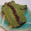 米粉で作る✨宇治抹茶と小豆のサンドケーキ