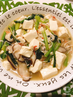簡単!豆腐とカニカマ青菜の中華風うま煮♡-レシピのメイン写真