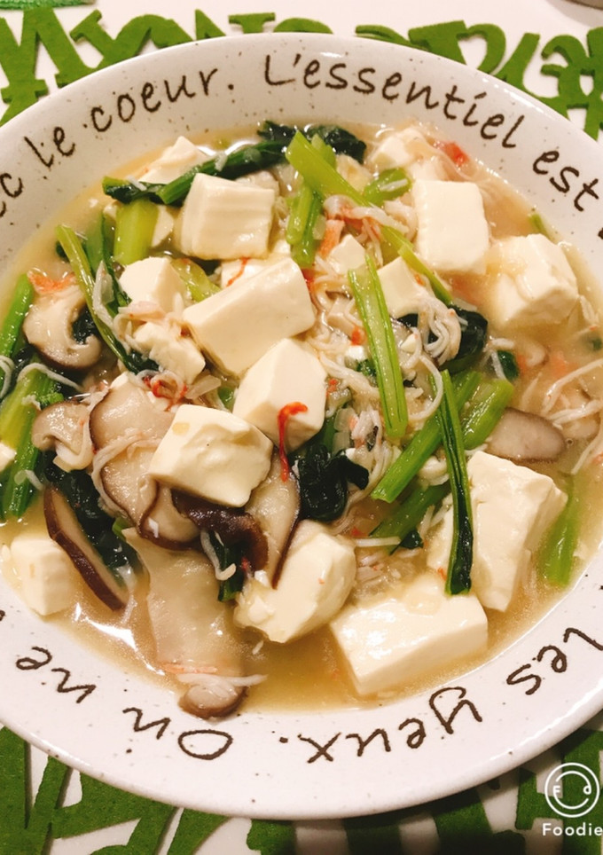 簡単！豆腐とカニカマ青菜の中華風うま煮♡-レシピのメイン写真