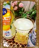 カルピスシチリア産レモンで炭酸シュワ〜♬