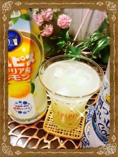 カルピスシチリア産レモンで炭酸シュワ〜♬-レシピのメイン写真