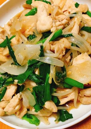 鶏むね肉とニラのオイスター炒め-レシピのメイン写真