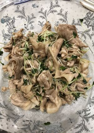 豚バラとかいわれの冷しゃぶ♪時短♪-レシピのメイン写真