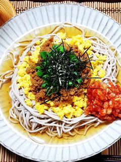 ぶっかけ そぼろ蕎麦-レシピのメイン写真