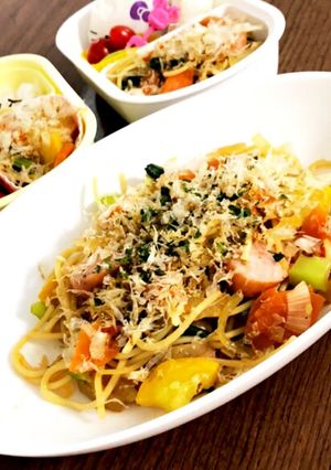 時短!お弁当に♡パスタで彩り焼きそば-レシピのメイン写真