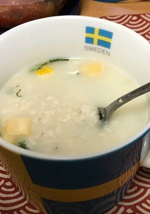 オートミールとスープでつくるカンタンお粥-レシピのメイン写真