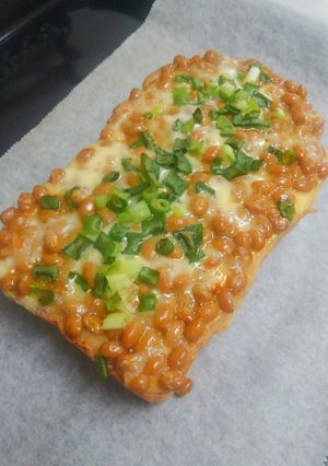 納豆トースト-レシピのメイン写真