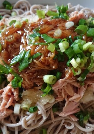 夏にピッタリ！ツナおろし蕎麦-レシピのメイン写真