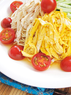 レンチンで♪サラダチキンどっさり冷し中華-レシピのメイン写真
