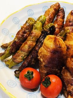 夏野菜の肉巻き〜簡単照り焼きタレ-レシピのメイン写真