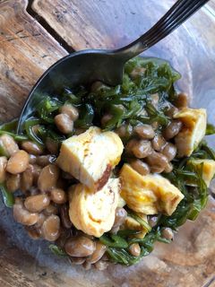 卵焼きの納豆もずく和え-レシピのメイン写真