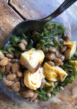 卵焼きの納豆もずく和え-レシピのメイン写真
